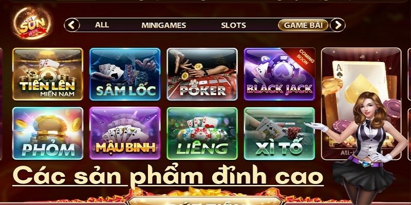 Điểm danh lựa chọn giải trí đặc sắc tại nhà cái SUNWIN Club
